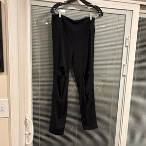 ZYIA Black Distressed Leggings